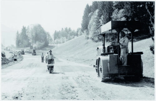 Auf der Baustelle.